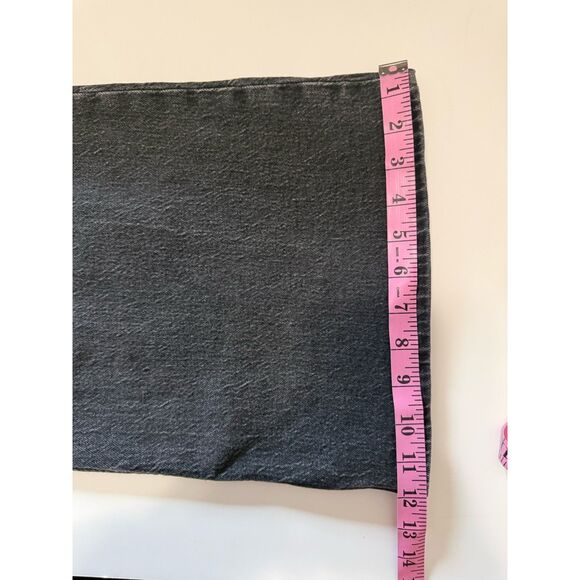 Levi's Premium Jeans Black 70s High Rise Flare Wide Leg Denim Womens 34 X 32 - Picture 10 of 14